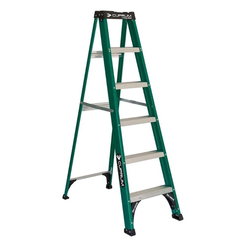 ESCALERA DE TIJERA FIBRA DE VIDRIO 1.83 M