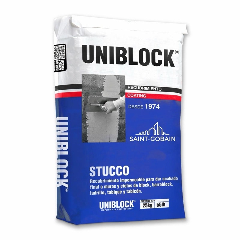 ESTUCO CON FIBRA PARA INTERIOR 25 KG