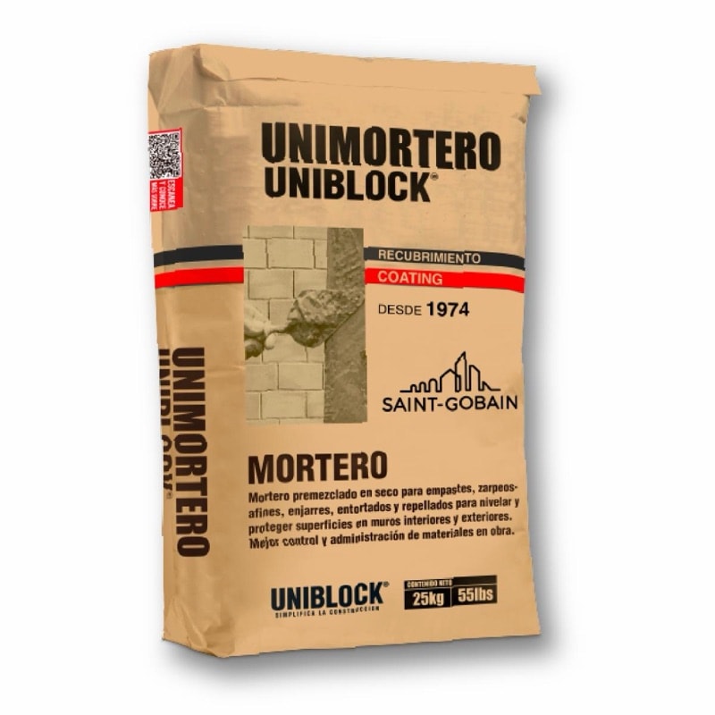MORTERO PREMEZCLADO 25 KG